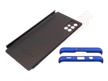 Funda GKK 360 negra y azul para Samsung Galaxy A71, SM-A715
